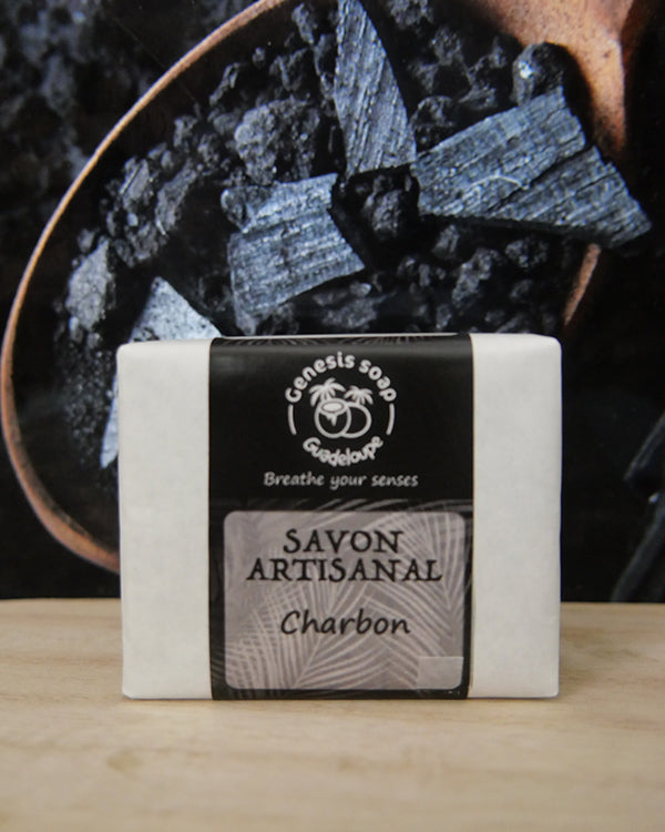Savon CHARBON charbon de coco - Genesis Soap Guadeloupe